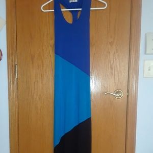Multicolor maxi summer dress, size S
